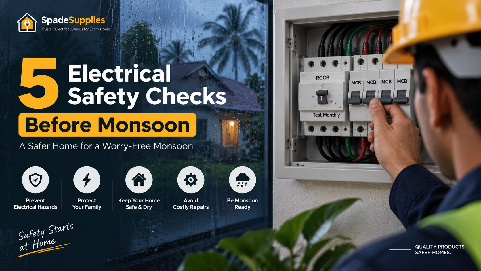 Electrical safety checks before monsoon for Indian homes